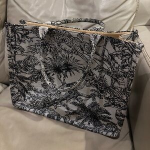 Elegant Black and Gray Tote Bag